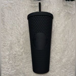 Matte black Starbucks tumbler